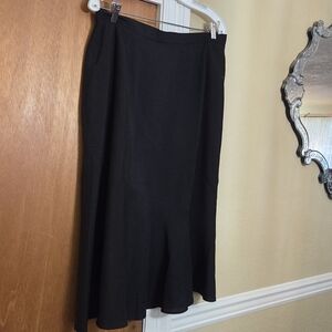 Laredoute Black Anne Weyburn Swing Skirt Size 12 Like New